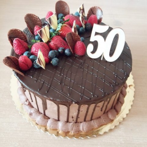 Narodeninová torta 50-tka